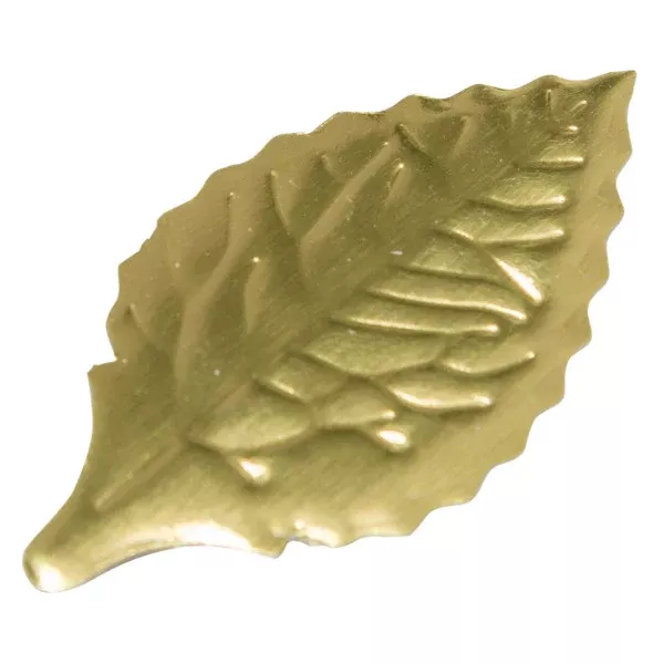1 3/8" Gold Rose Foil Leaves Cake Decorations - 144 Pack