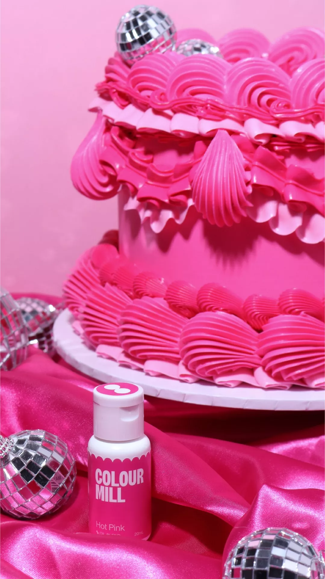 Colour Mill Hot Pink Oil Based Colouring, 20ml.