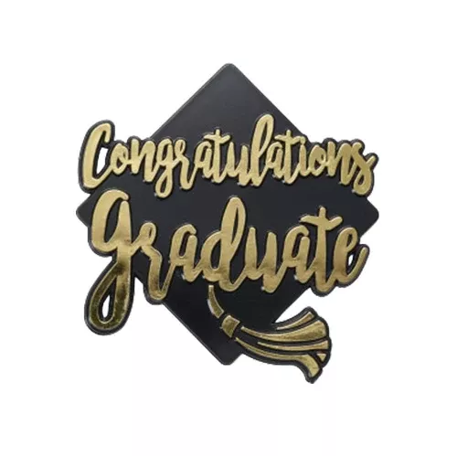 "Congratulations Graduate" Cake Topper Lay On - 24 Count