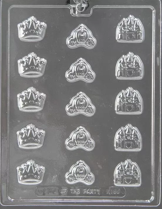 Crowns, Coach, Castle Chocolate Mold