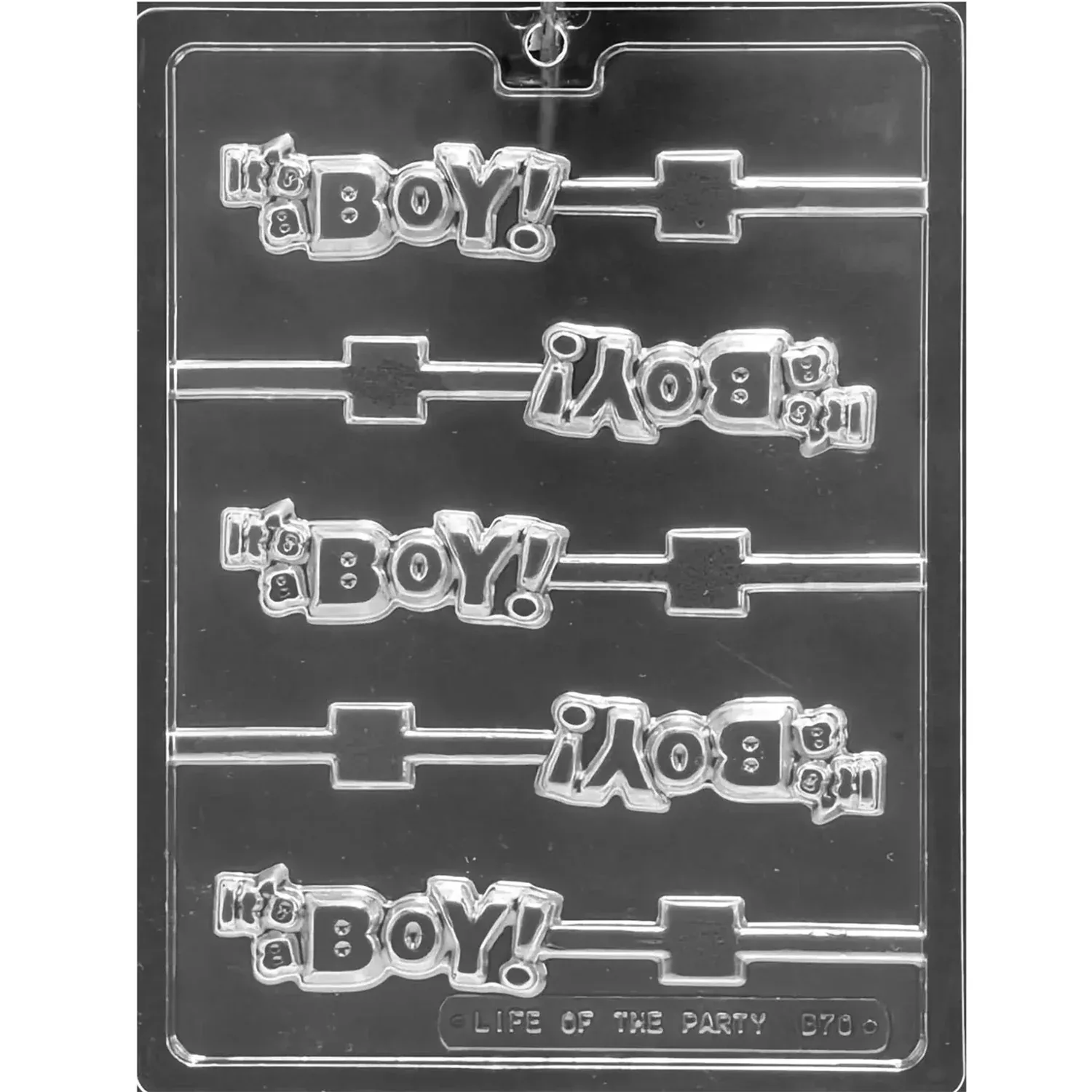 "It's a Boy" Chocolate Lollipop Mold