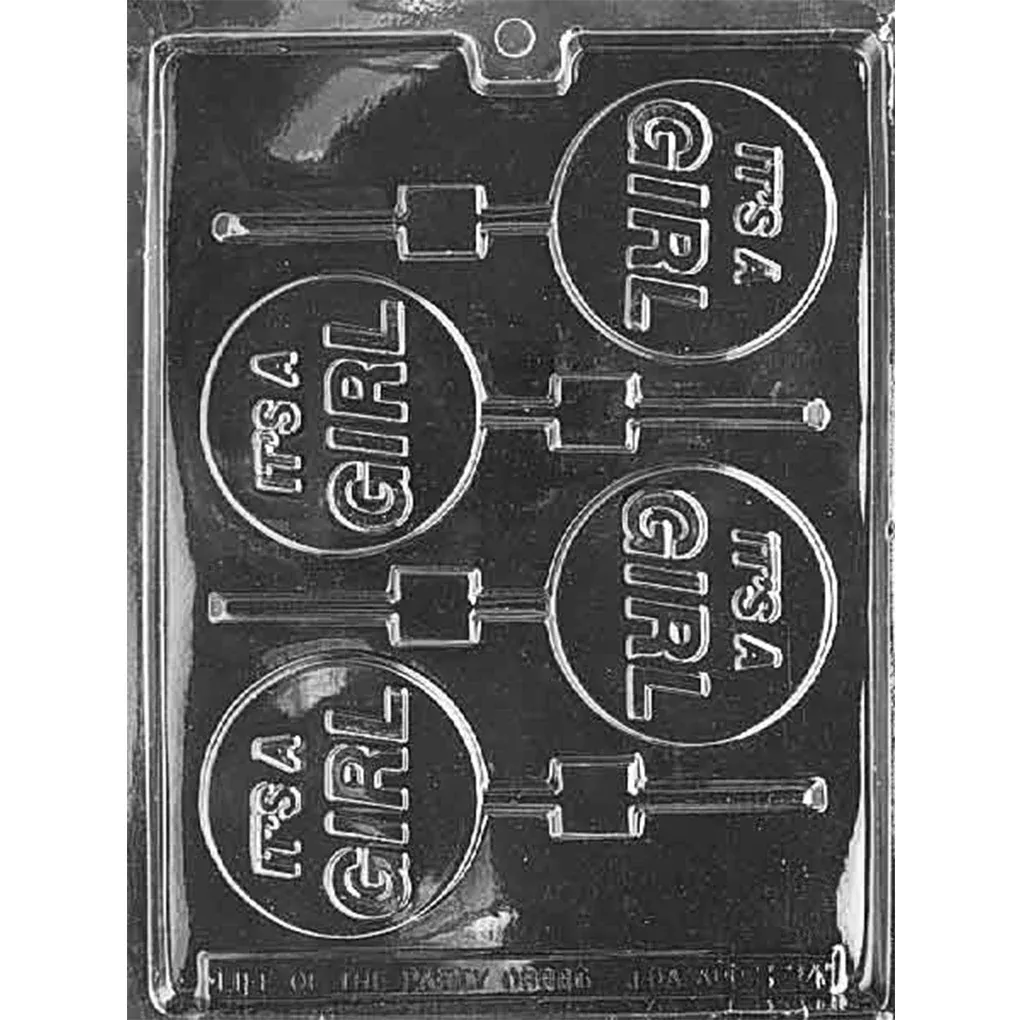 "It's a Girl" Chocolate Lollipop Mold