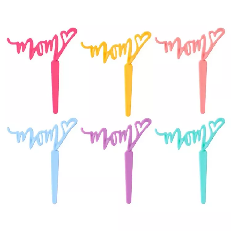 "MOM" Heart DecoPics Cupcake Picks - 144 Count