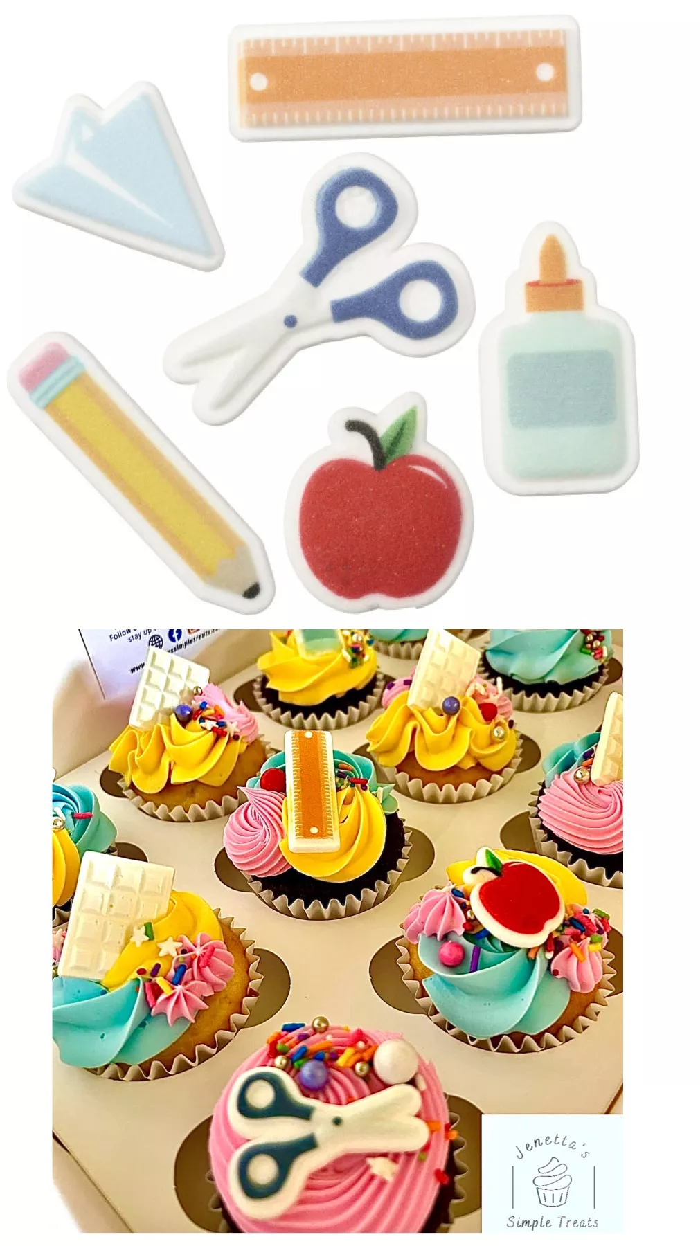 Teacher/School Sugar Shape Sets, 6pk.