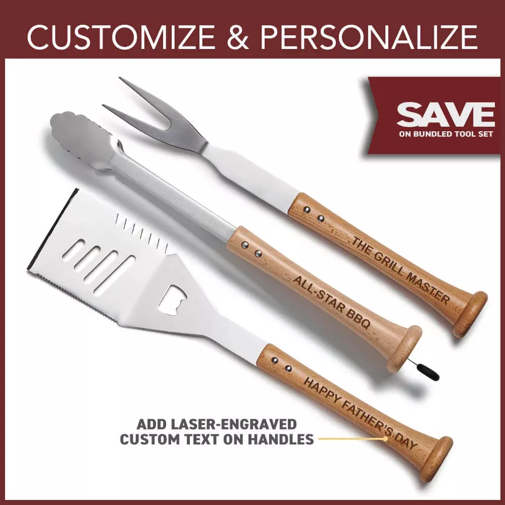 "Triple Play" Grill Set with Customized Handles